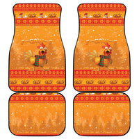 Funny Christmas F Caw F Chicken Car Mats Merry Craw Mas - Wonder Print Shop