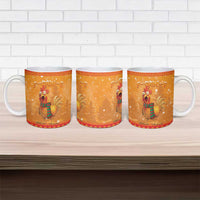 Funny Christmas F Caw F Chicken Ceramic Mug Merry Craw Mas - Wonder Print Shop