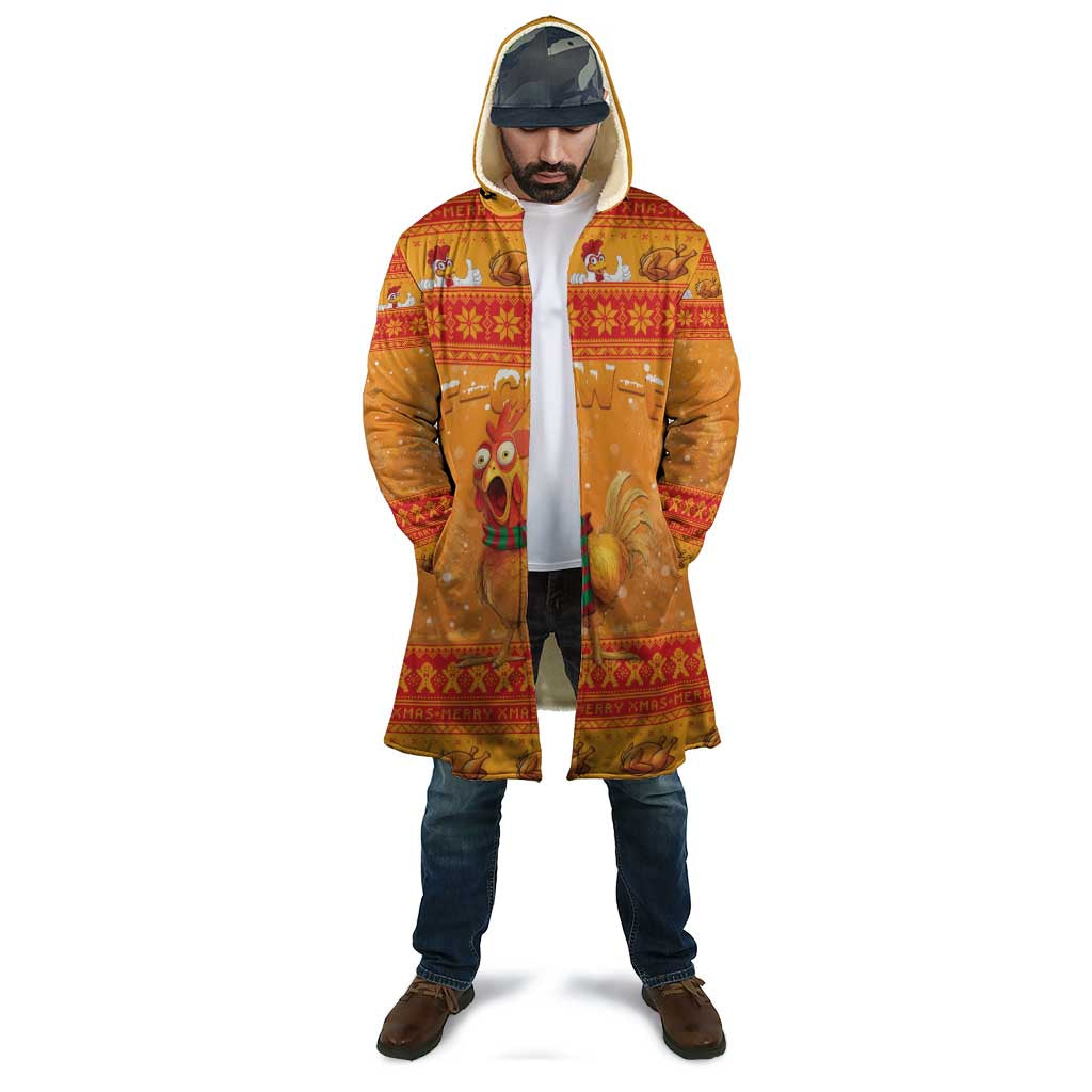 Funny Christmas F Caw F Chicken Cloak Merry Craw Mas - Wonder Print Shop