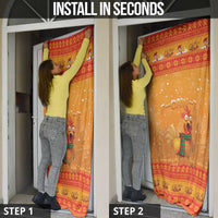 Funny Christmas F Caw F Chicken Door Cover Merry Craw Mas - Wonder Print Shop