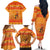 Funny Christmas F Caw F Chicken Family Matching Off The Shoulder Long Sleeve Dress and Hawaiian Shirt Merry Craw Mas - Wonder Print Shop