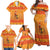 Funny Christmas F Caw F Chicken Family Matching Off Shoulder Maxi Dress and Hawaiian Shirt Merry Craw Mas - Wonder Print Shop