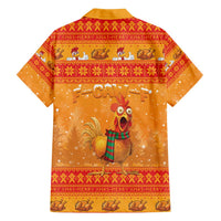 Funny Christmas F Caw F Chicken Family Matching Off Shoulder Maxi Dress and Hawaiian Shirt Merry Craw Mas - Wonder Print Shop
