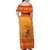 Funny Christmas F Caw F Chicken Family Matching Off Shoulder Maxi Dress and Hawaiian Shirt Merry Craw Mas - Wonder Print Shop