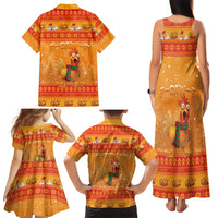Funny Christmas F Caw F Chicken Family Matching Tank Maxi Dress and Hawaiian Shirt Merry Craw Mas - Wonder Print Shop