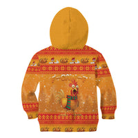 Funny Christmas F Caw F Chicken Kid Hoodie Merry Craw Mas - Wonder Print Shop