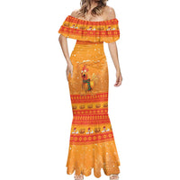 Funny Christmas F Caw F Chicken Mermaid Dress Merry Craw Mas - Wonder Print Shop