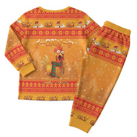 Funny Christmas F Caw F Chicken Christmas Pajama Set Merry Craw Mas - Wonder Print Shop