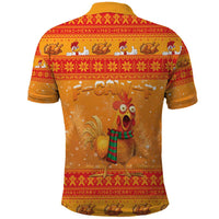 Funny Christmas F Caw F Chicken Polo Shirt Merry Craw Mas - Wonder Print Shop