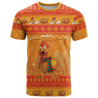 Funny Christmas F Caw F Chicken T Shirt Merry Craw Mas - Wonder Print Shop