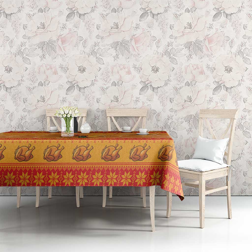 Funny Christmas F Caw F Chicken Tablecloth Merry Craw Mas - Wonder Print Shop