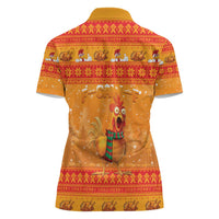 Funny Christmas F Caw F Chicken Women Polo Shirt Merry Craw Mas - Wonder Print Shop