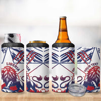 Personalised Liberia Lion 4 in 1 Can Cooler Tumbler Grunge Style - Wonder Print Shop