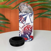 Personalised Liberia Lion 4 in 1 Can Cooler Tumbler Grunge Style - Wonder Print Shop