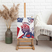 Liberia Lion Canvas Wall Art Grunge Style - Wonder Print Shop