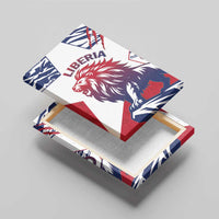 Liberia Lion Canvas Wall Art Grunge Style - Wonder Print Shop