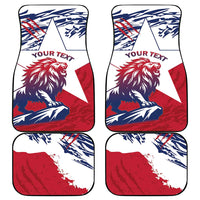 Liberia Lion Car Mats Grunge Style - Wonder Print Shop