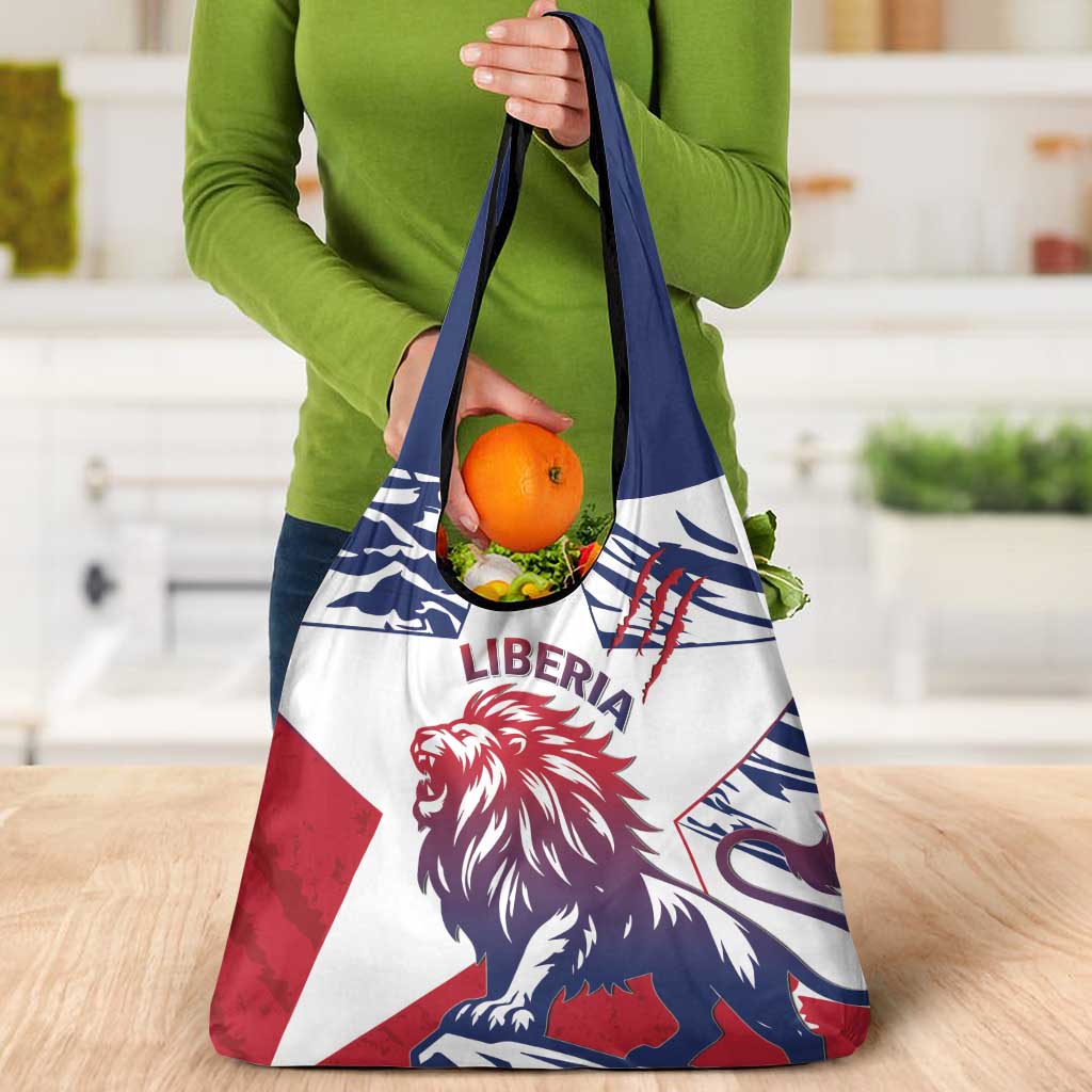 Liberia Lion Grocery Bag Grunge Style