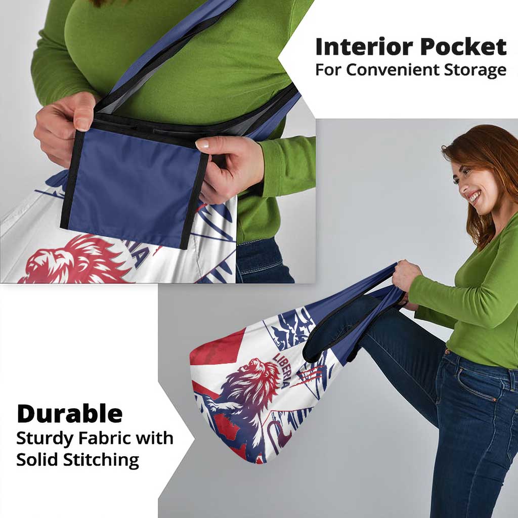 Liberia Lion Grocery Bag Grunge Style