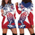 Personalised Liberia Lion Hoodie Dress Grunge Style - Wonder Print Shop