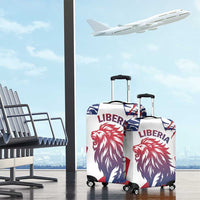 Liberia Lion Luggage Cover Grunge Style - Wonder Print Shop