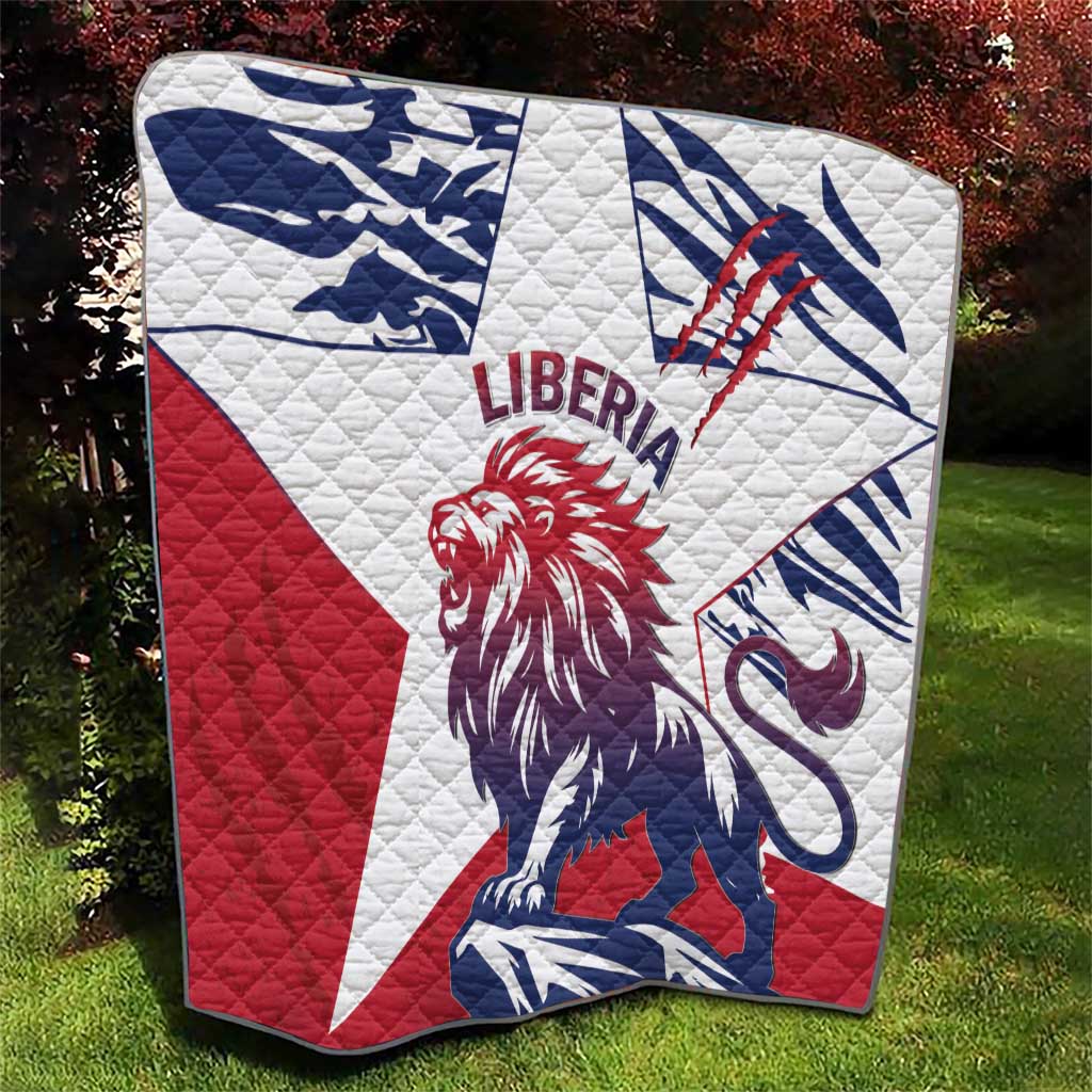 Liberia Lion Quilt Grunge Style - Wonder Print Shop
