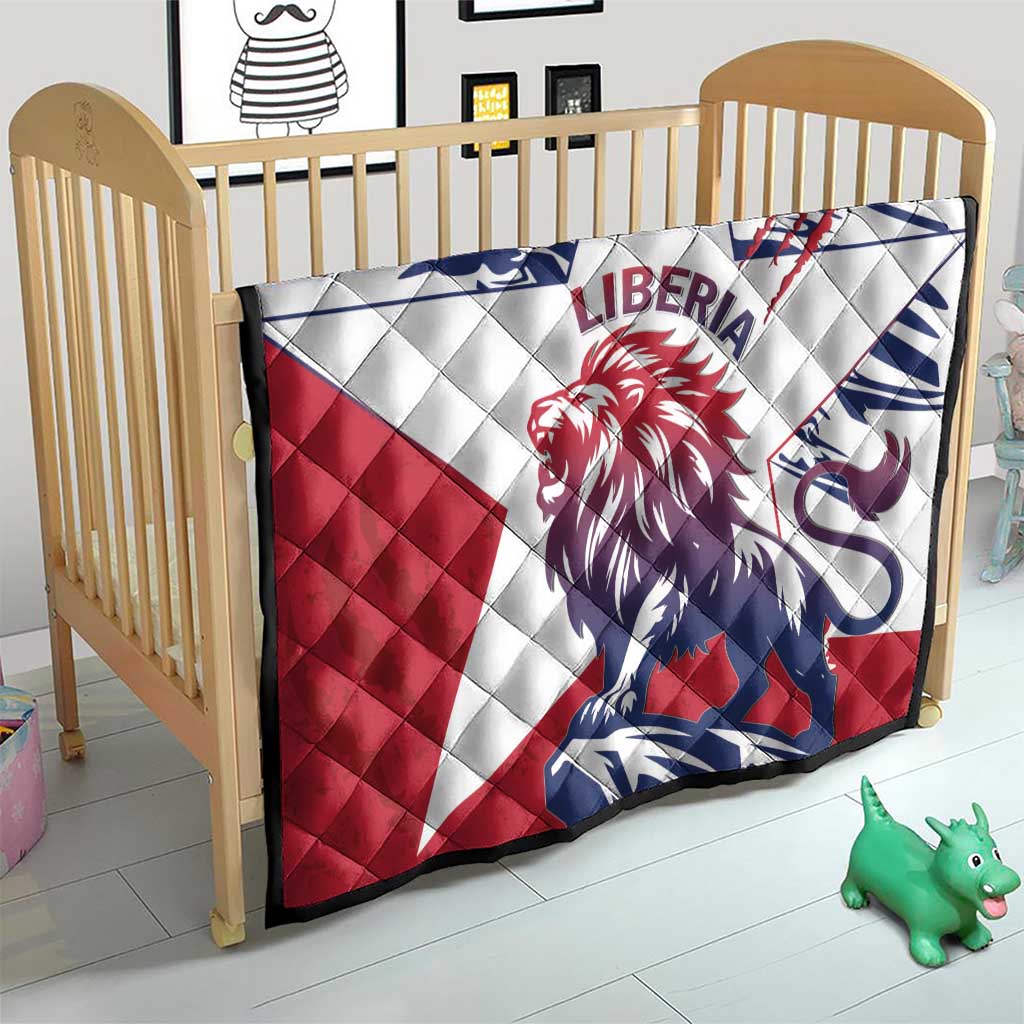 Liberia Lion Quilt Grunge Style - Wonder Print Shop