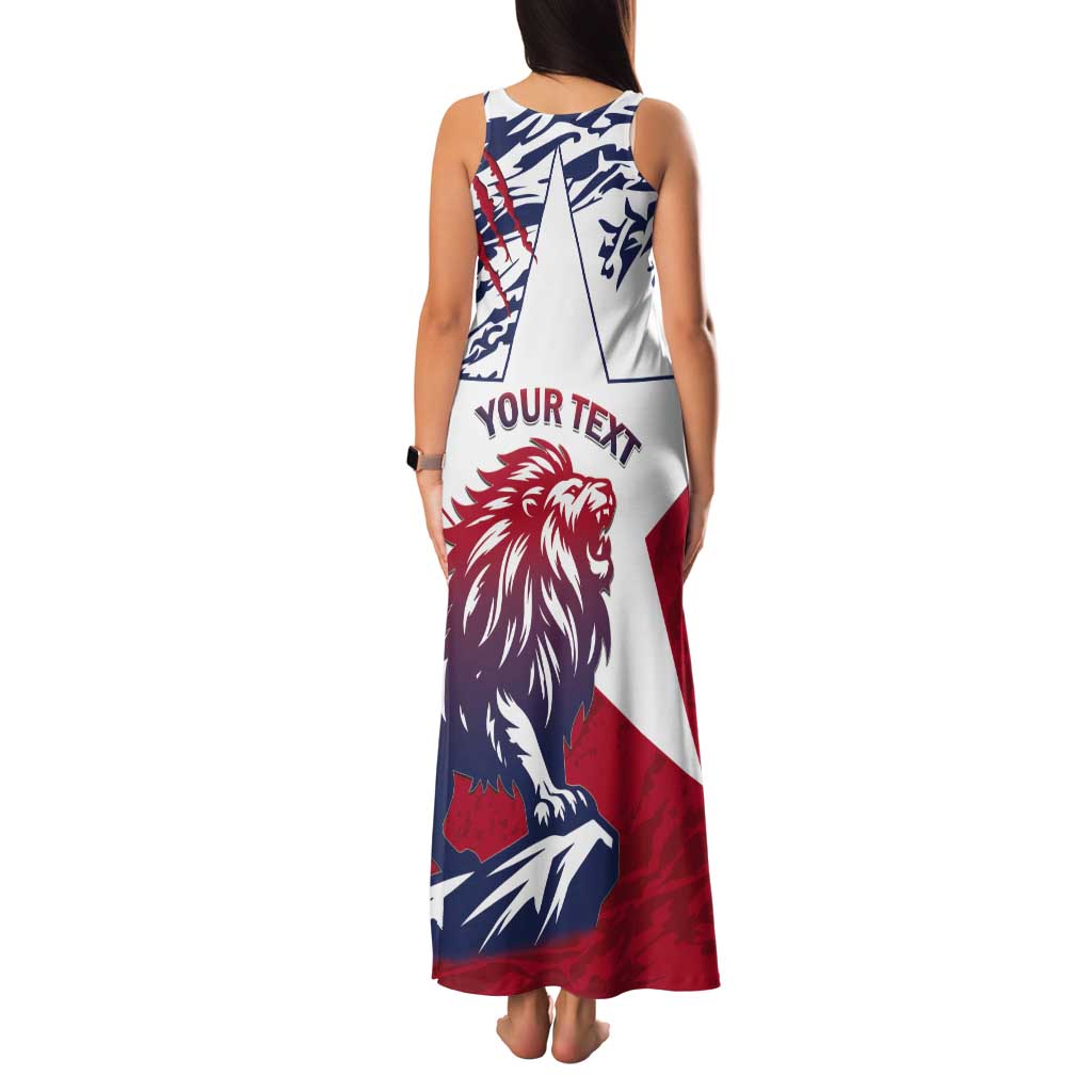 Personalised Liberia Lion Tank Maxi Dress Grunge Style - Wonder Print Shop