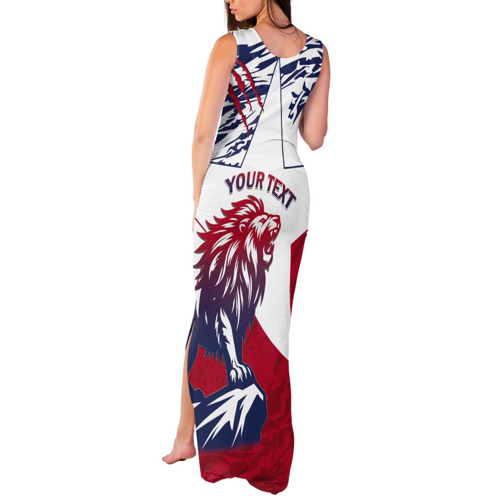 Personalised Liberia Lion Tank Maxi Dress Grunge Style - Wonder Print Shop