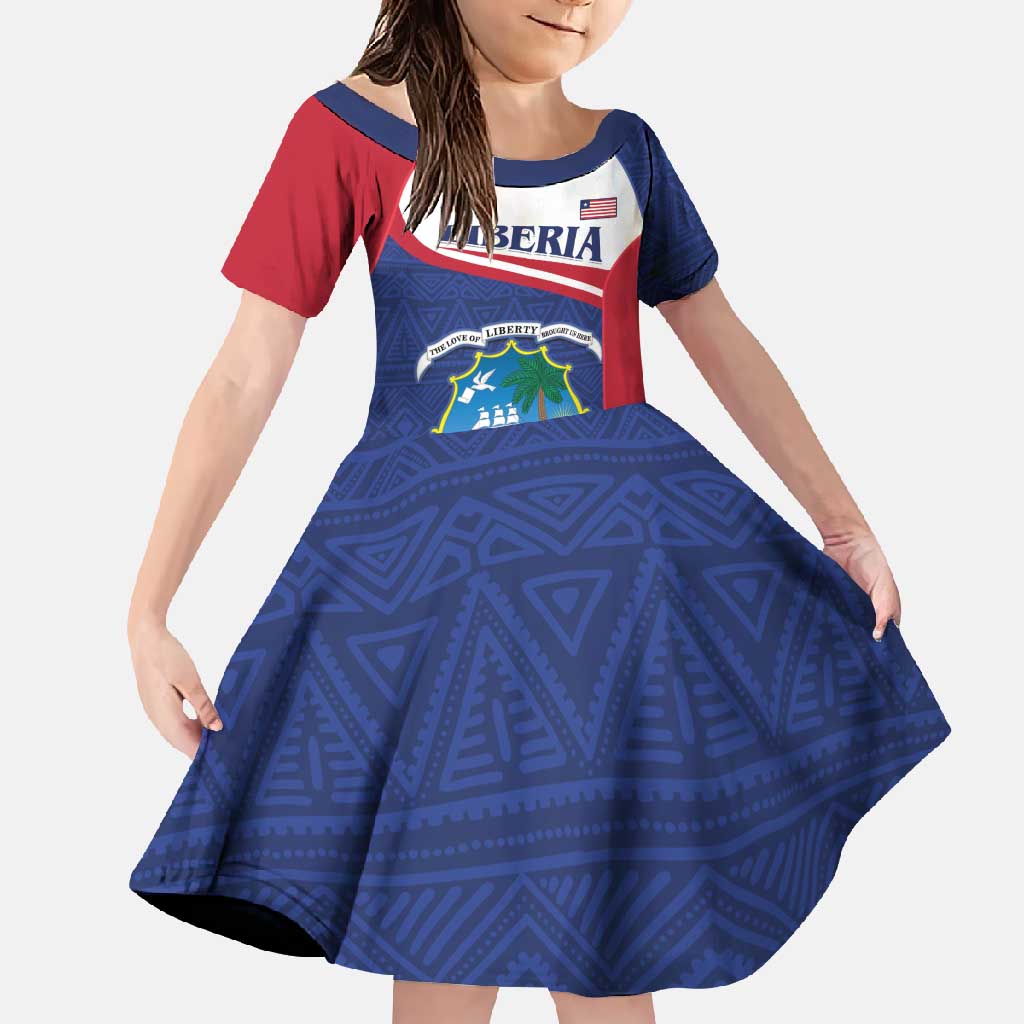 Personalised Liberia Family Matching Mermaid Dress and Hawaiian Shirt Coat Of Arms - African Pattern - Wonder Print Shop