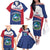 Personalised Liberia Family Matching Off The Shoulder Long Sleeve Dress and Hawaiian Shirt Coat Of Arms - African Pattern - Wonder Print Shop