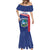 Personalised Liberia Mermaid Dress Coat Of Arms - African Pattern - Wonder Print Shop