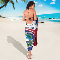 Personalised Liberia Sarong Coat Of Arms - African Pattern - Wonder Print Shop