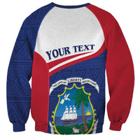 Personalised Liberia Sweatshirt Coat Of Arms - African Pattern - Wonder Print Shop