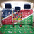 Namibia Christmas Back Car Seat Cover Coat Of Arms Frohe Weihnachten - Wonder Print Shop