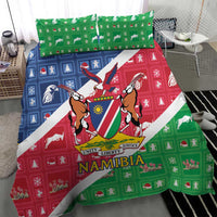 Namibia Christmas Bedding Set Coat Of Arms Frohe Weihnachten - Wonder Print Shop