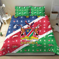 Namibia Christmas Bedding Set Coat Of Arms Frohe Weihnachten - Wonder Print Shop