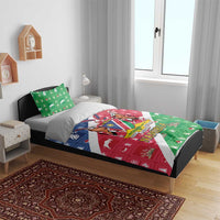 Namibia Christmas Bedding Set Coat Of Arms Frohe Weihnachten - Wonder Print Shop