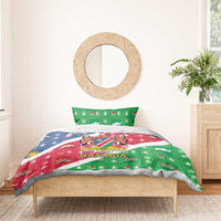 Namibia Christmas Bedding Set Coat Of Arms Frohe Weihnachten - Wonder Print Shop