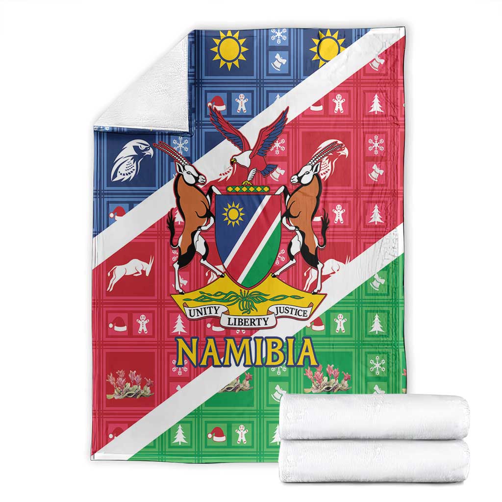 Namibia Christmas Blanket Coat Of Arms Frohe Weihnachten