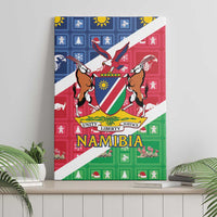 Namibia Christmas Canvas Wall Art Coat Of Arms Frohe Weihnachten - Wonder Print Shop