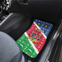 Namibia Christmas Car Mats Coat Of Arms Frohe Weihnachten - Wonder Print Shop