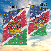 Namibia Christmas Garden Flag Coat Of Arms Frohe Weihnachten - Wonder Print Shop