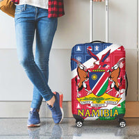 Namibia Christmas Luggage Cover Coat Of Arms Frohe Weihnachten - Wonder Print Shop