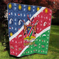 Namibia Christmas Quilt Coat Of Arms Frohe Weihnachten - Wonder Print Shop