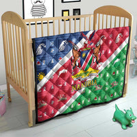 Namibia Christmas Quilt Coat Of Arms Frohe Weihnachten - Wonder Print Shop