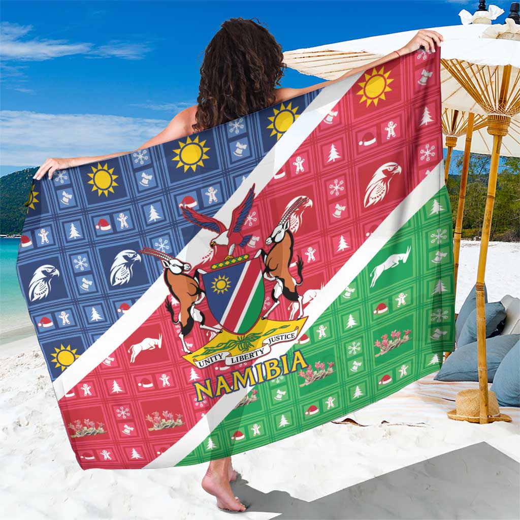 Namibia Christmas Sarong Coat Of Arms Frohe Weihnachten - Wonder Print Shop