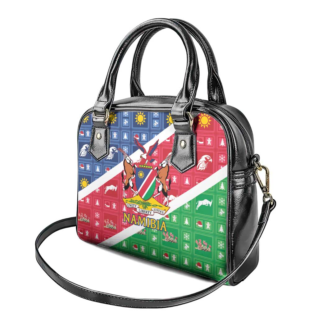 Namibia Christmas Shoulder Handbag Coat Of Arms Frohe Weihnachten