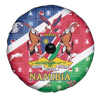 Namibia Christmas Spare Tire Cover Coat Of Arms Frohe Weihnachten - Wonder Print Shop