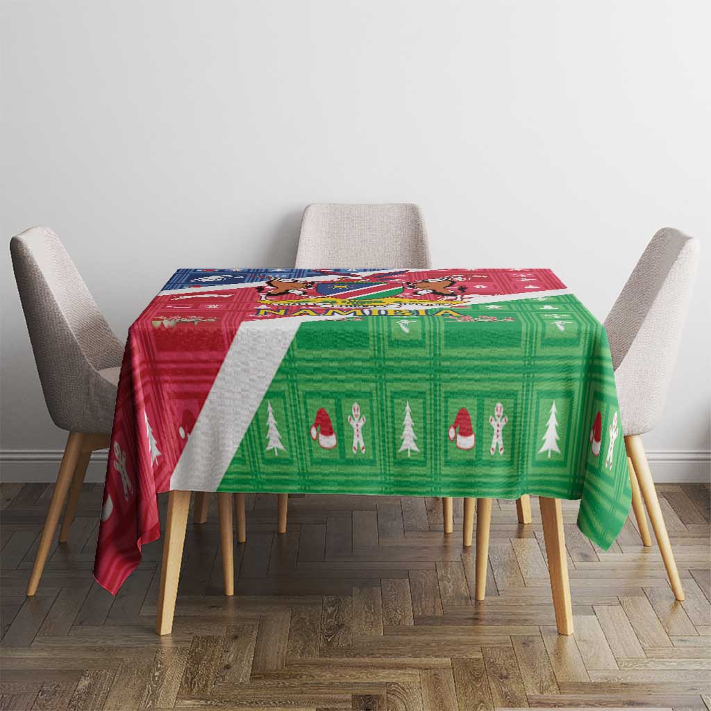 Namibia Christmas Tablecloth Coat Of Arms Frohe Weihnachten - Wonder Print Shop